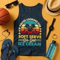Pickleball Lover If You Want Soft Serve Go Get Ice Cream Tank Top thumb 4