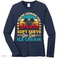 Pickleball Lover If You Want Soft Serve Go Get Ice Cream Women's Long Sleeve Shirt thumb 0