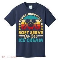 Pickleball Lover If You Want Soft Serve Go Get Ice Cream Kids T-Shirt thumb 0