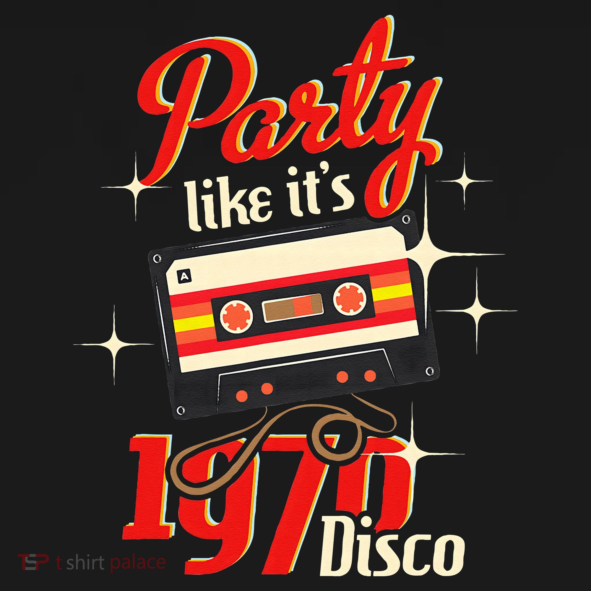 Party Like Its 1970 Disco 1970s Funky Party 70s Groove Women's Hoodie
