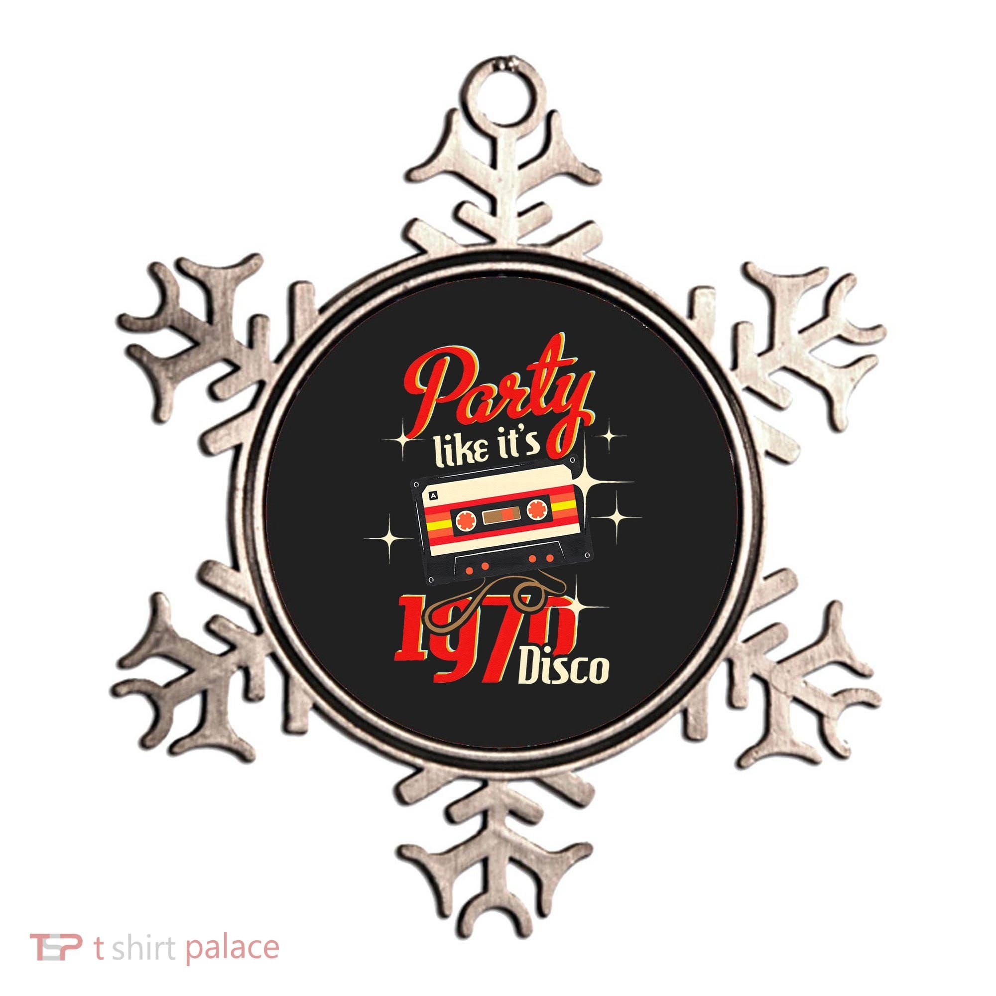 Party Like Its 1970 Disco 1970s Funky Party 70s Groove Ornament