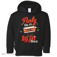 Party Like Its 1970 Disco 1970s Funky Party 70s Groove Toddler Hoodie thumb 0