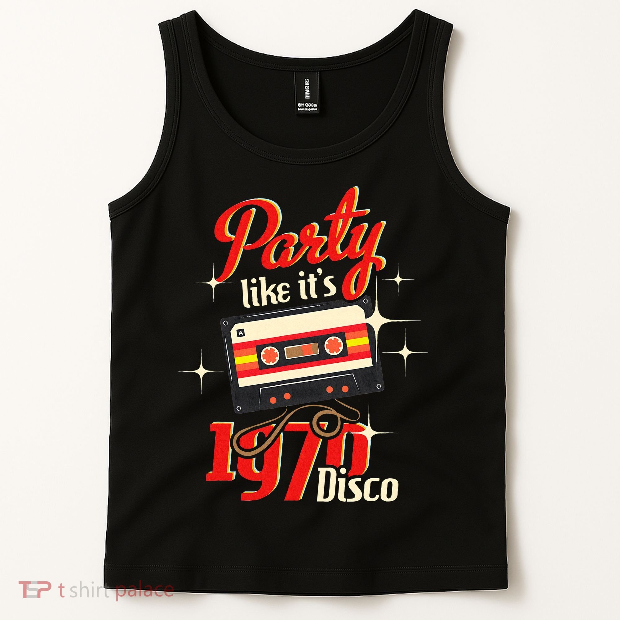 Party Like Its 1970 Disco 1970s Funky Party 70s Groove Tank Top