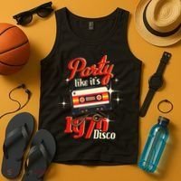 Party Like Its 1970 Disco 1970s Funky Party 70s Groove Tank Top thumb 4