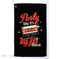 Party Like Its 1970 Disco 1970s Funky Party 70s Groove Golf Towel thumb 0