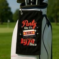 Party Like Its 1970 Disco 1970s Funky Party 70s Groove Golf Towel thumb 2