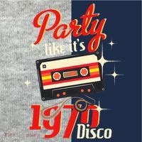 Party Like Its 1970 Disco 1970s Funky Party 70s Groove Kids Colorblock Raglan Jersey thumb 2