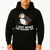 Puffin Lover I Just Really Like Puffins Ok Hoodie thumb 2
