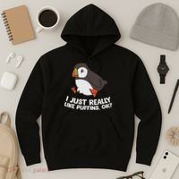 Puffin Lover I Just Really Like Puffins Ok Hoodie thumb 3