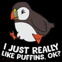 Puffin Lover I Just Really Like Puffins Ok Sweatshirt thumb 3