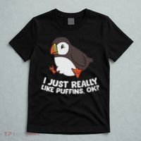 Puffin Lover I Just Really Like Puffins Ok T-Shirt thumb 5