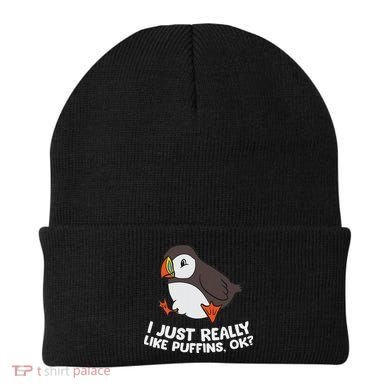 Puffin Lover I Just Really Like Puffins Ok Beanie