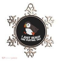 Puffin Lover I Just Really Like Puffins Ok Ornament thumb 0