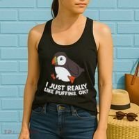 Puffin Lover I Just Really Like Puffins Ok Women's Tank Top thumb 2
