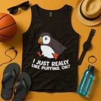 Puffin Lover I Just Really Like Puffins Ok Tank Top thumb 4