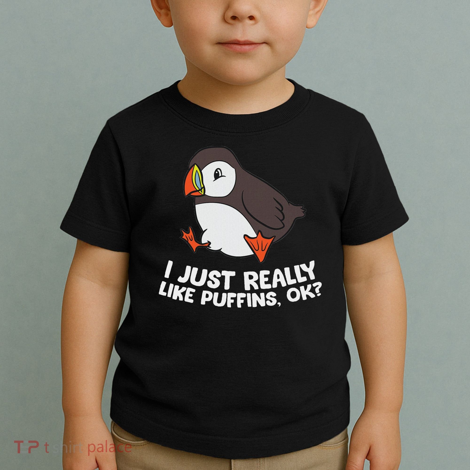 Puffin Lover I Just Really Like Puffins Ok Toddler T-Shirt