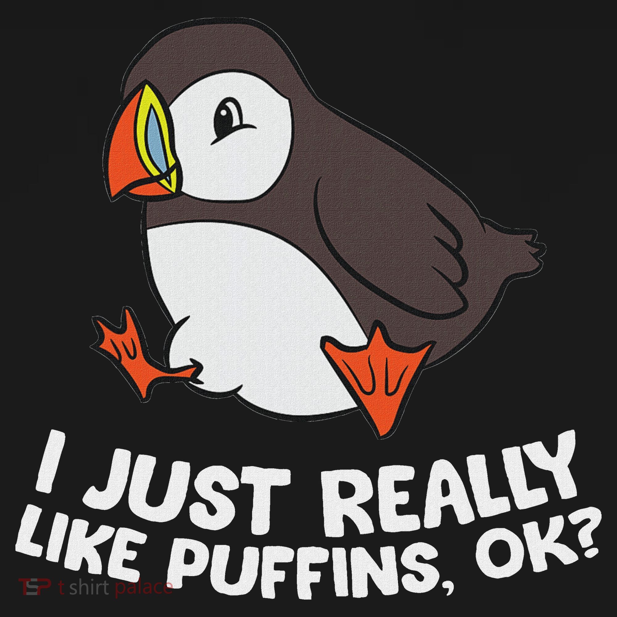 Puffin Lover I Just Really Like Puffins Ok Kids T-Shirt