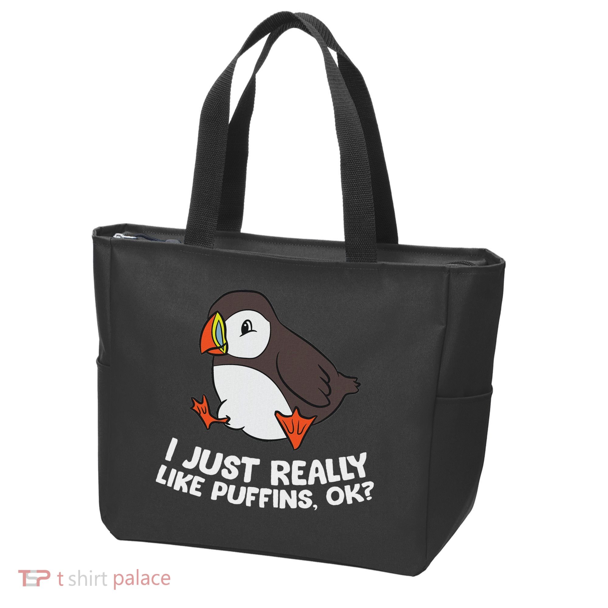 Puffin Lover I Just Really Like Puffins Ok Tote Bag