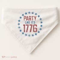 Party Like ItS 1776 USA-Made Doggie Bandana thumb 0