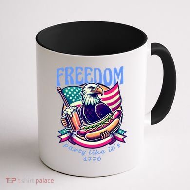 Party Like Its 1776 Patriotic Eagle Coffee Mug back