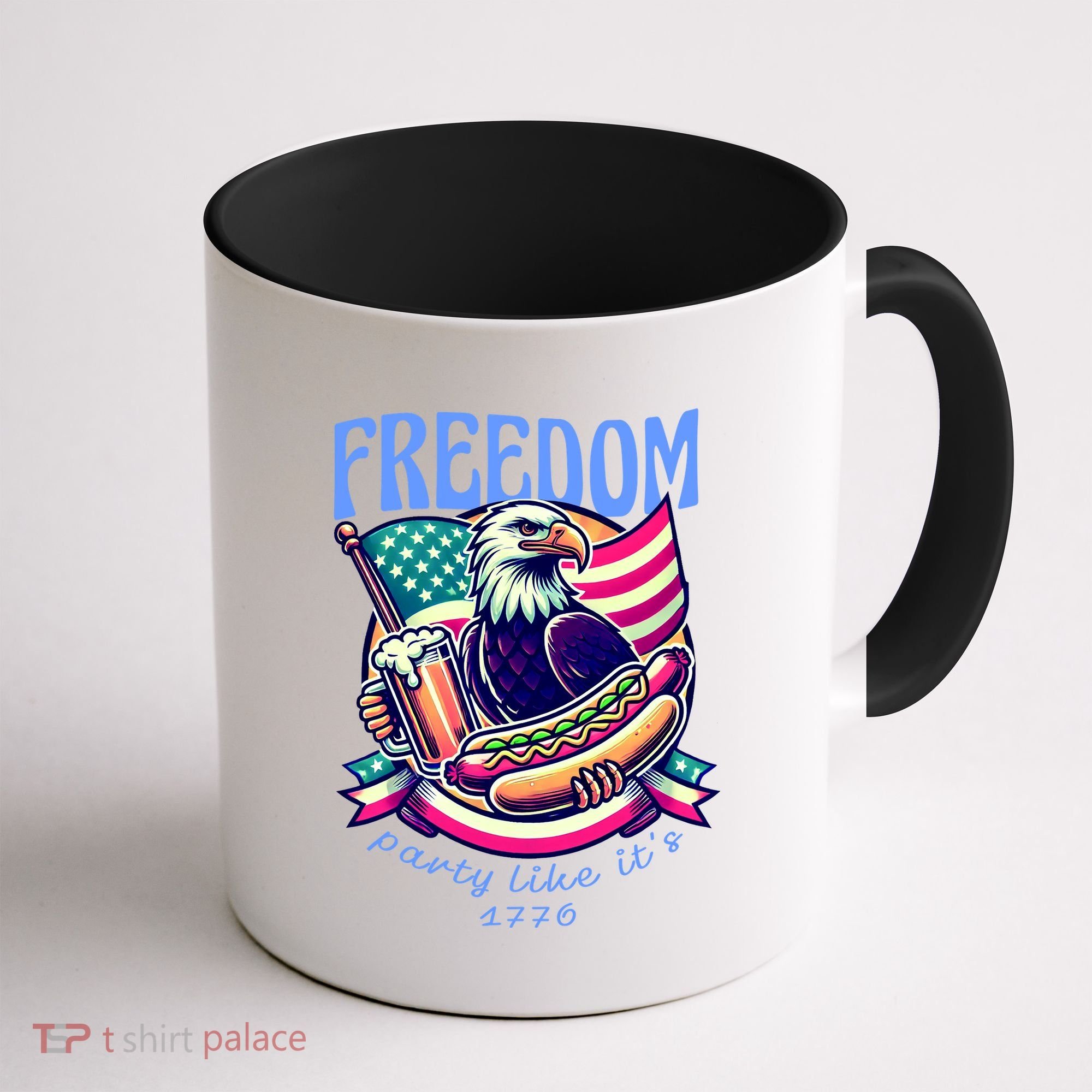 Party Like Its 1776 Patriotic Eagle Coffee Mug
