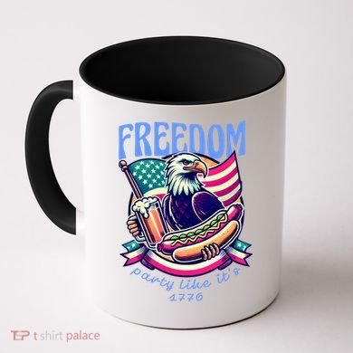 Party Like Its 1776 Patriotic Eagle Coffee Mug