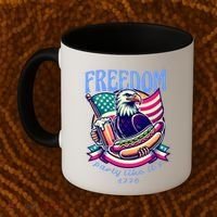 Party Like Its 1776 Patriotic Eagle Coffee Mug thumb 2