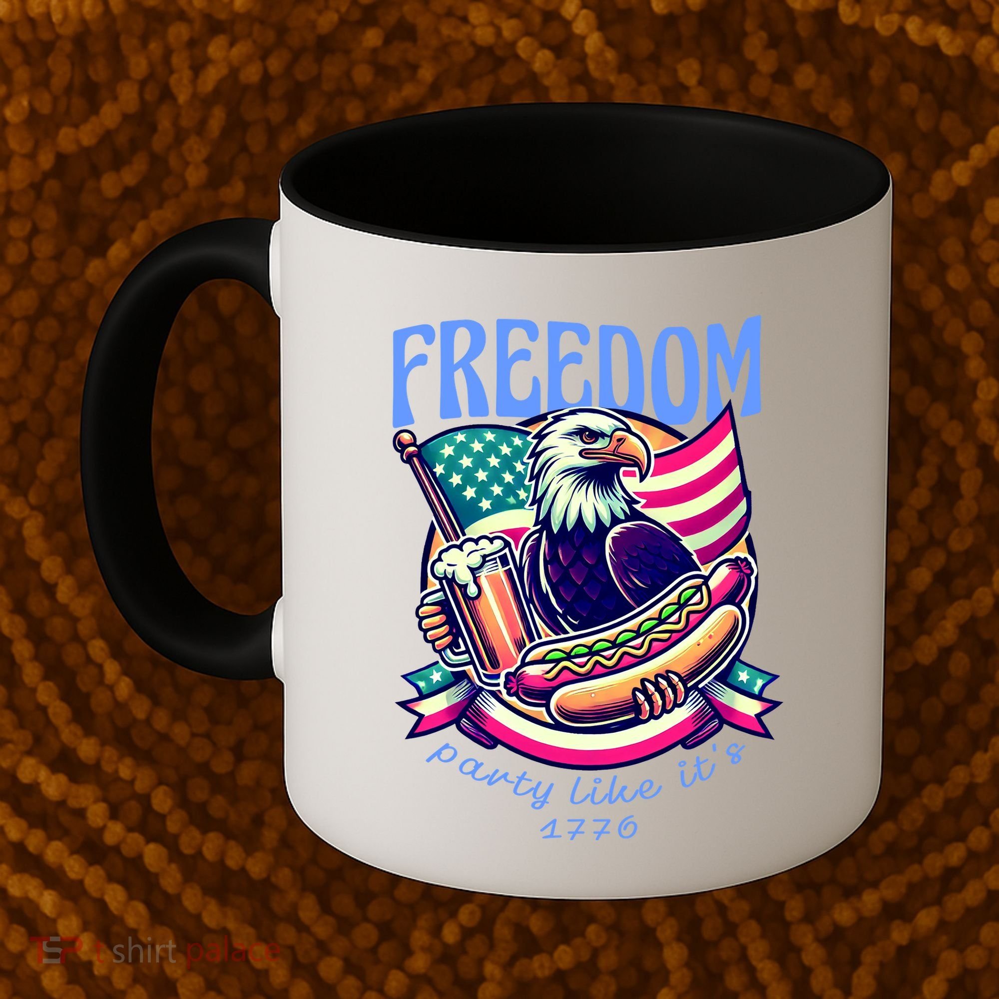 Party Like Its 1776 Patriotic Eagle Coffee Mug