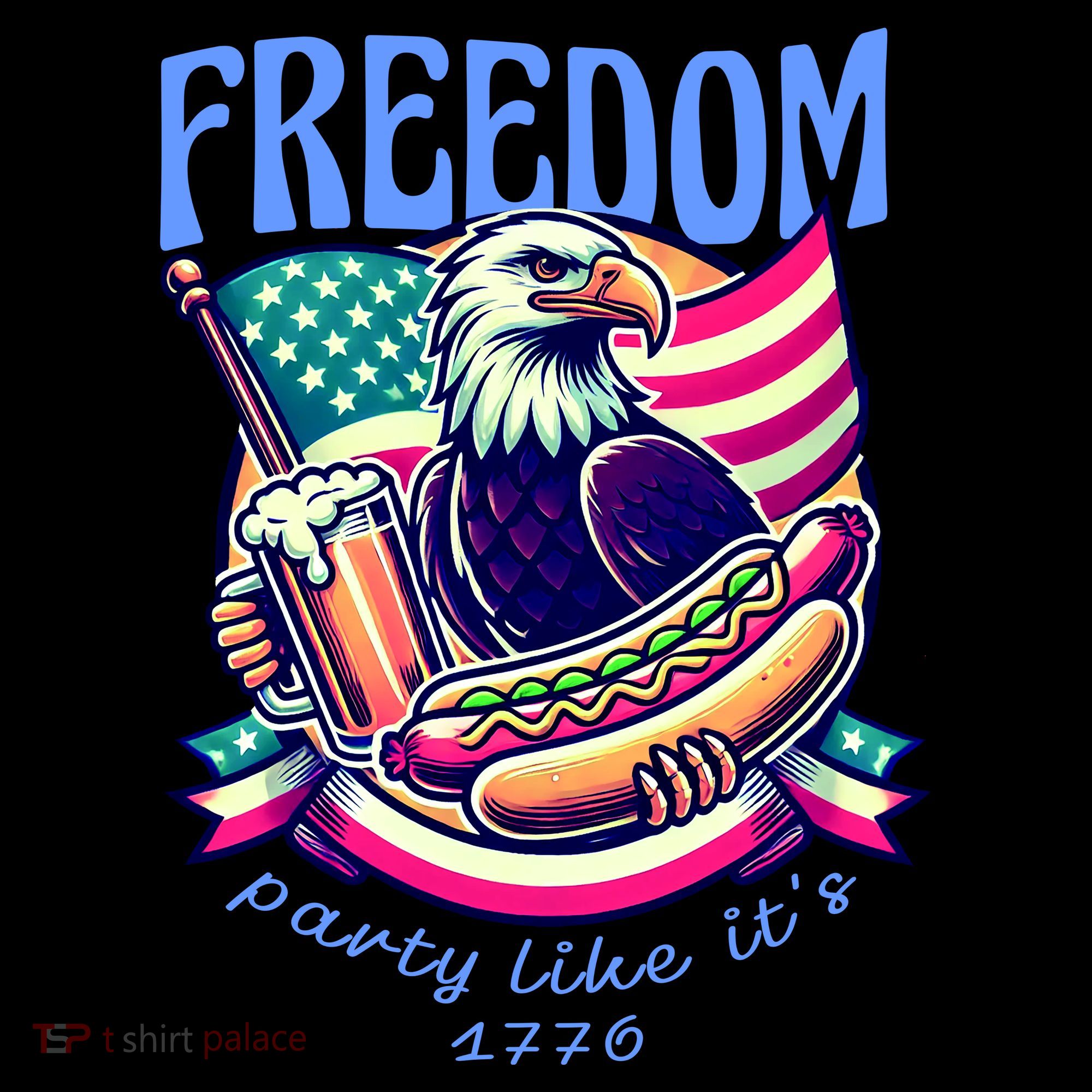 Party Like Its 1776 Patriotic Eagle Coffee Mug