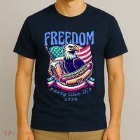 Party Like Its 1776 Patriotic Eagle T-Shirt thumb 3