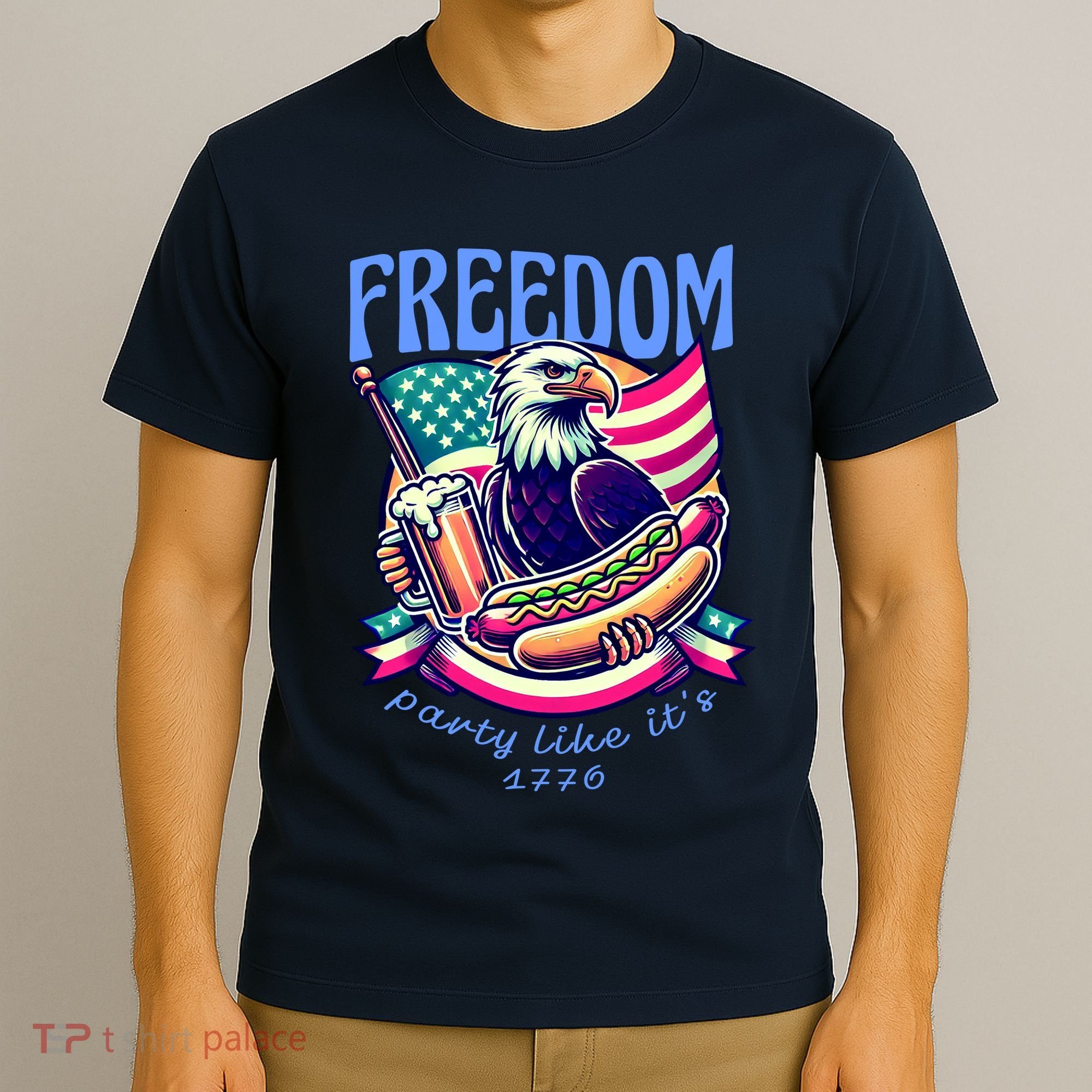 Party Like Its 1776 Patriotic Eagle T-Shirt