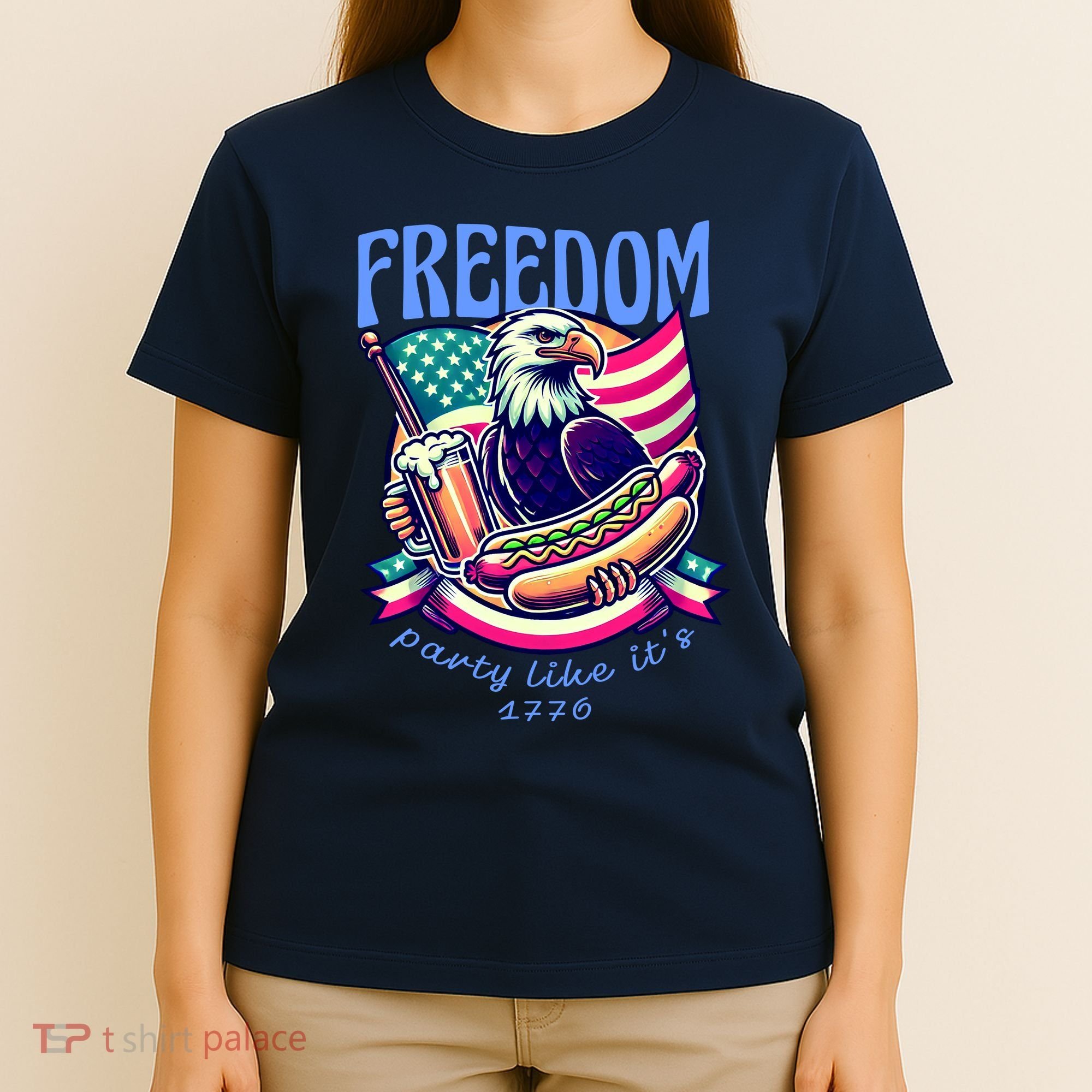 Party Like Its 1776 Patriotic Eagle T-Shirt