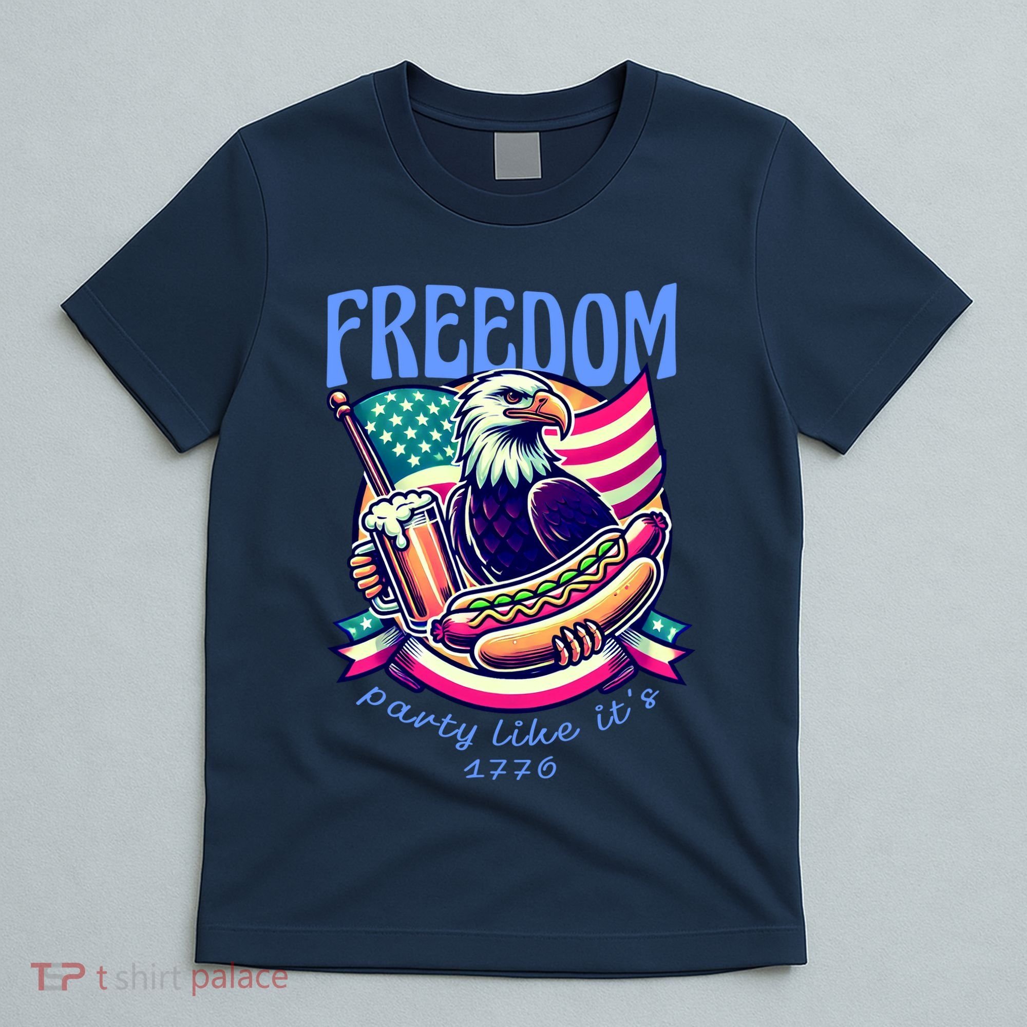 Party Like Its 1776 Patriotic Eagle T-Shirt