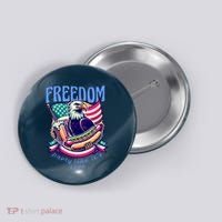 Party Like Its 1776 Patriotic Eagle Button thumb 0