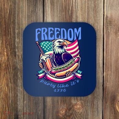 Party Like Its 1776 Patriotic Eagle Coaster