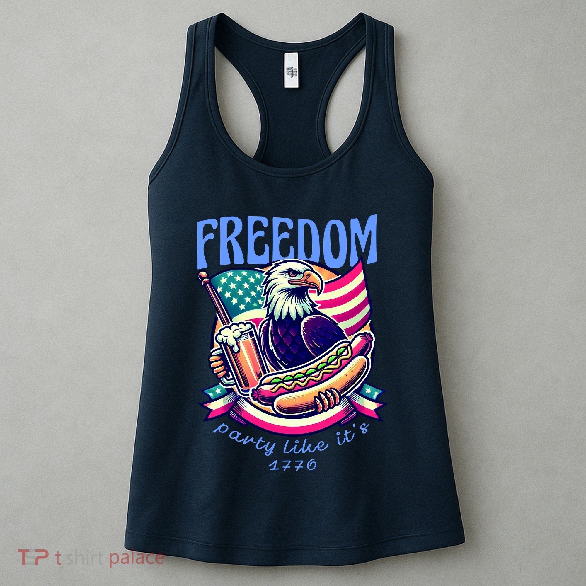 Party Like Its 1776 Patriotic Eagle Women's Tank Top