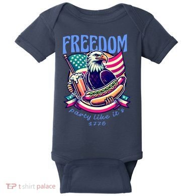 Party Like Its 1776 Patriotic Eagle Baby Bodysuit