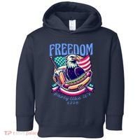 Party Like Its 1776 Patriotic Eagle Toddler Hoodie thumb 0