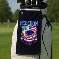 Party Like Its 1776 Patriotic Eagle Golf Towel thumb 2