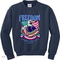 Party Like Its 1776 Patriotic Eagle Kids Sweatshirt thumb 0