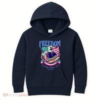 Party Like Its 1776 Patriotic Eagle Kids Hoodie thumb 0