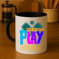 Pickleball Life Is Short Play Pickle Ball Gift Coffee Mug thumb 4