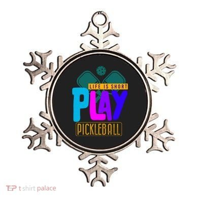 Pickleball Life Is Short Play Pickle Ball Gift Ornament