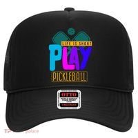Pickleball Life Is Short Play Pickle Ball Gift Hat thumb 0