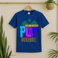 Pickleball Life Is Short Play Pickle Ball Gift T-Shirt thumb 2
