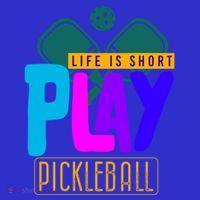 Pickleball Life Is Short Play Pickle Ball Gift Coaster thumb 2