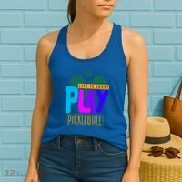 Pickleball Life Is Short Play Pickle Ball Gift Women's Tank Top thumb 2