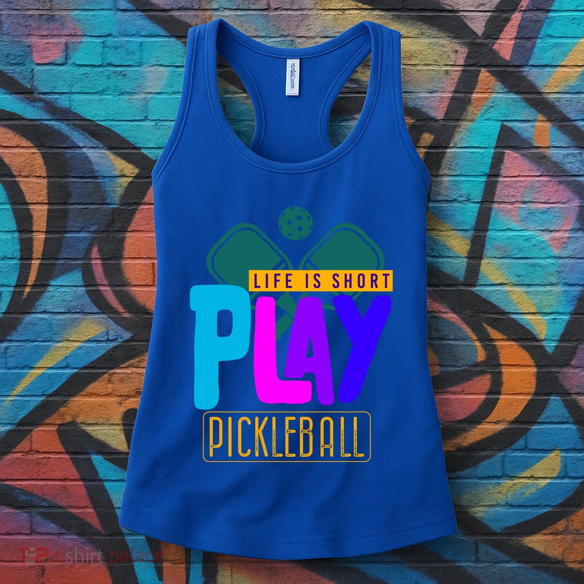 Pickleball Life Is Short Play Pickle Ball Gift Women's Tank Top