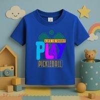 Pickleball Life Is Short Play Pickle Ball Gift Toddler T-Shirt thumb 3