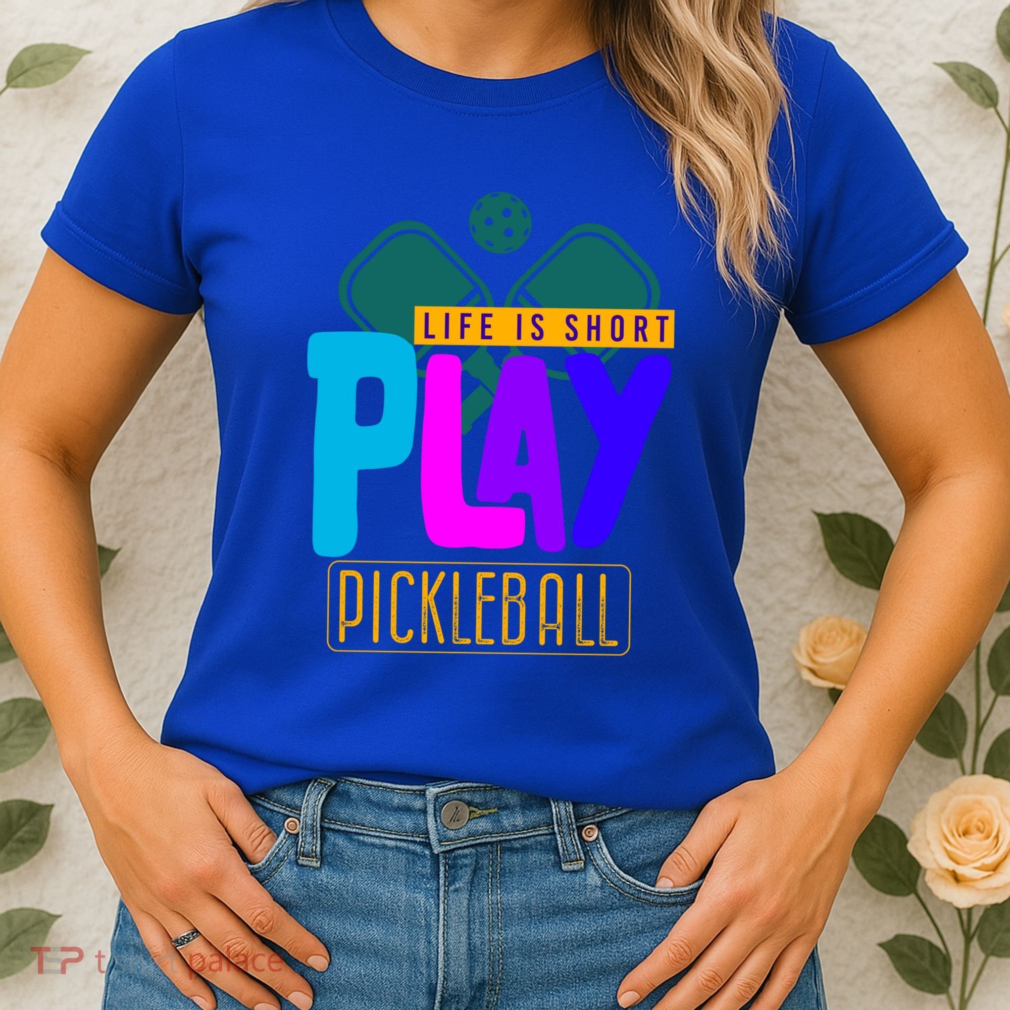 Pickleball Life Is Short Play Pickle Ball Gift Women's T-Shirt